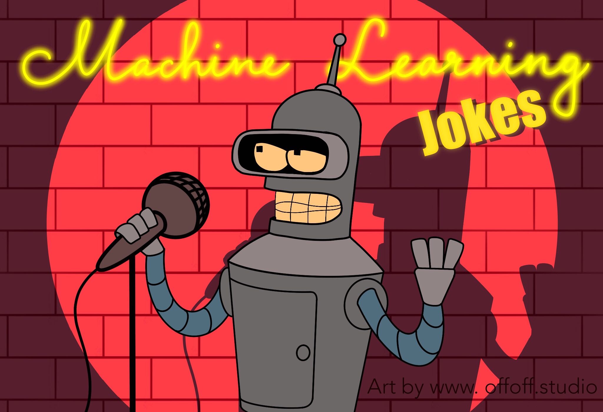 Robot performing a stand up comedy routine.